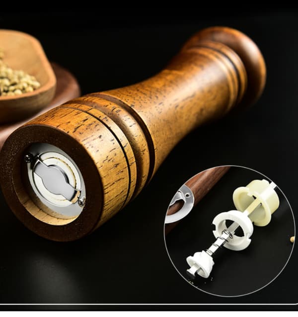Pepperkvern - 20 cm Pepperkvern Refillbar Eik Salt og Pepper