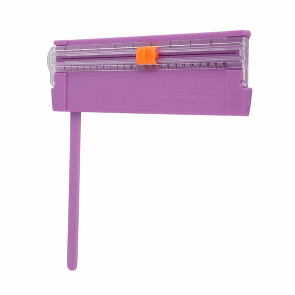Lille papircutter, letvægts mini, bærbar, foldbar papirskærebord, A4 papirskærer til studerende, mørk lilla