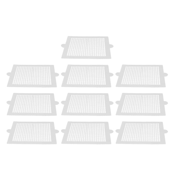 10 stk engangsbrukbare hårstoppere, flerbruks, effektive, firkantede, vanntette, sterke klebende engangsbrukbare dusjavløp for baderom 10,5 cm/4,1 tommer