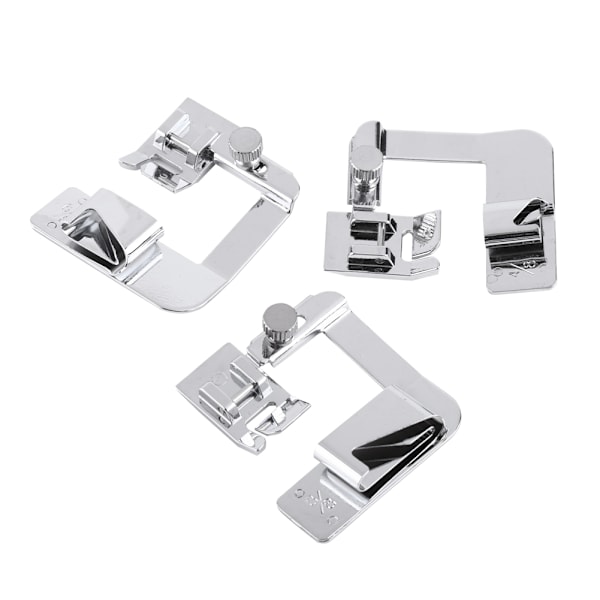 3 stk. Snap-on trykfødder Universal Fit Domestic Multifunktion eller Gammel Symaskine