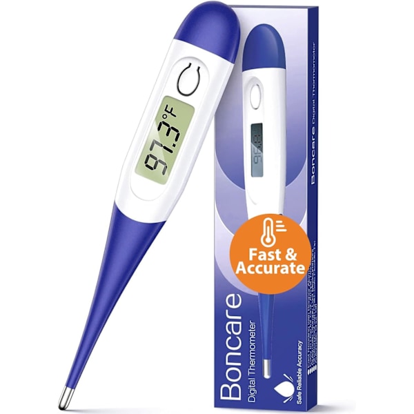 10 Sekunders Digital Termometer för Vuxna och Barn - Exakt & Säker Rektal Termometer för Bebisar med Feberlarm, Oral Termometer