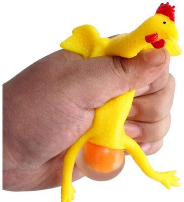 9 cm Sjove Squishy Legetøj Kylling og Æg Stress