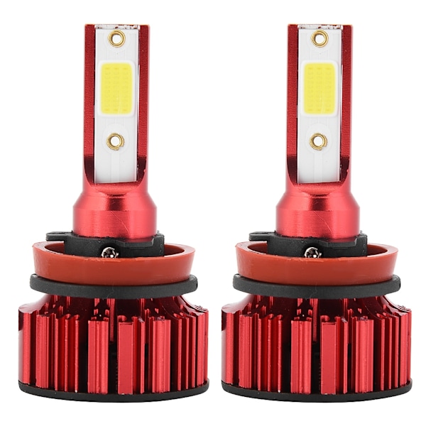 1 Par Super Lyse Bil LED Hodelyskit Hodelyspærer 6000K 50W H8