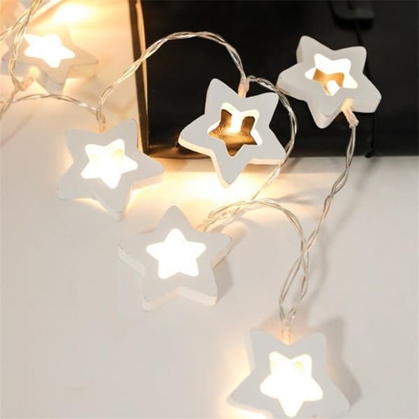 Liten lyslenke Julelys Led Tre Stjerne