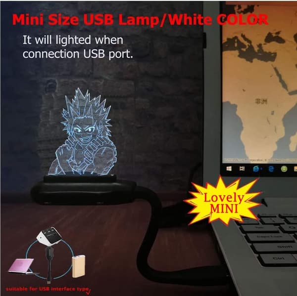 Kirishima Eijiro Nattlampe Smart Touch Fjernkontroll LED