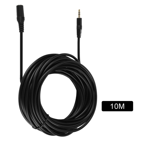 3,5 mm hane till hona ljudförlängningskabel Jack Aux-kabel för smartphone hörlurar Stereo 10m