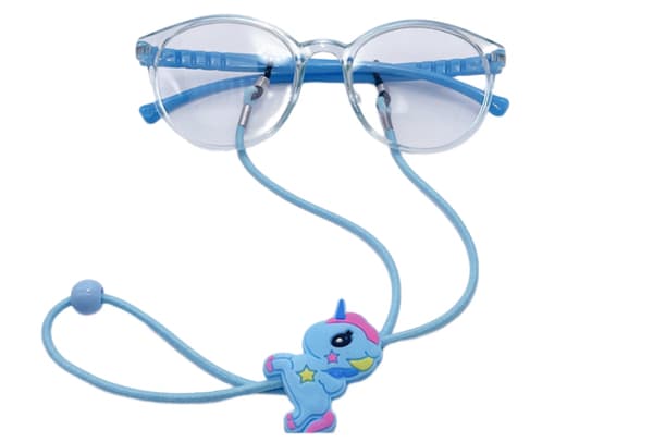 10 stk. Børnebrillerem Unicorn Rainbow Justerbar Elastisk