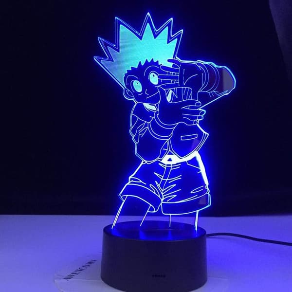 Hunter X Hunter 3D Illusion Natlyslampe med Smart Touch, Ideel Gave til Hjemindretning Børn
