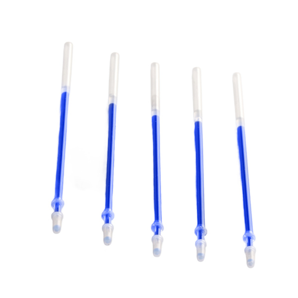 Gel Pen Refills 0,5 mm Stregbredde Jævn Skrivning Slidstærk Gel Pen Refills Udskiftning Kontorartikler Blå 5 Nåle Refills
