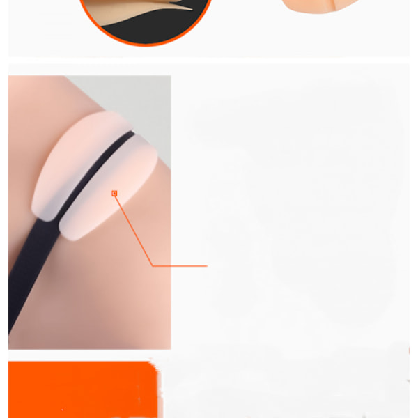 4 Par Silikon BH-stroppputer Holder Sklisikker Fleksibel S
