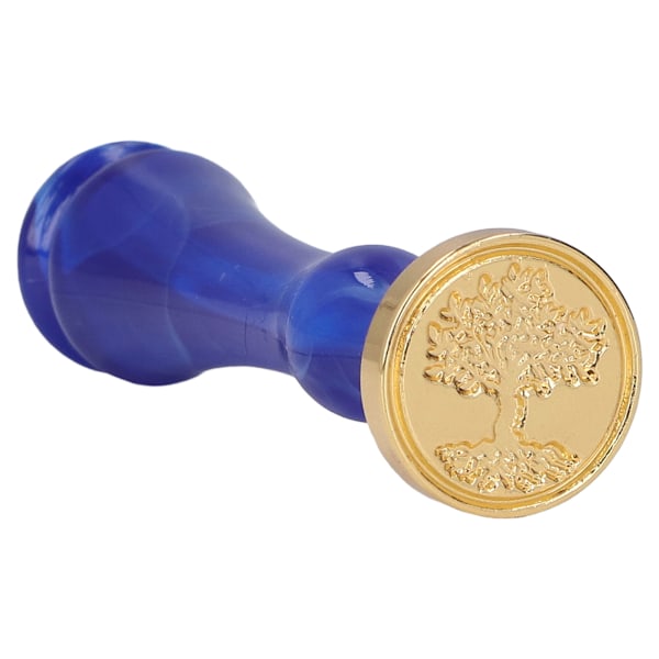 Voksforseglingsstempel 4 stempler Retro klassisk design Klart mønster Nem installation Bredt anvendt Voksforseglingsstempel Gloomy Blue