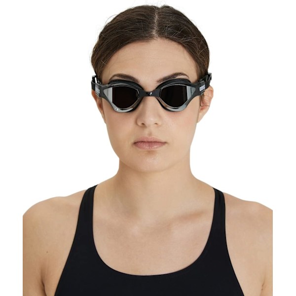 Unisex Vuxen Tri Simglasögon för Triathlon och Fitness Swipe Anti-Fog Bred Synfält Spegellins