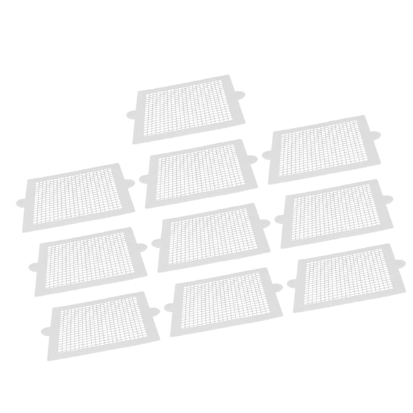 10 stk engangsbrukbare hårstoppere, flerbruks, effektive, firkantede, vanntette, sterke klebende engangsbrukbare dusjavløp for baderom 10,5 cm/4,1 tommer