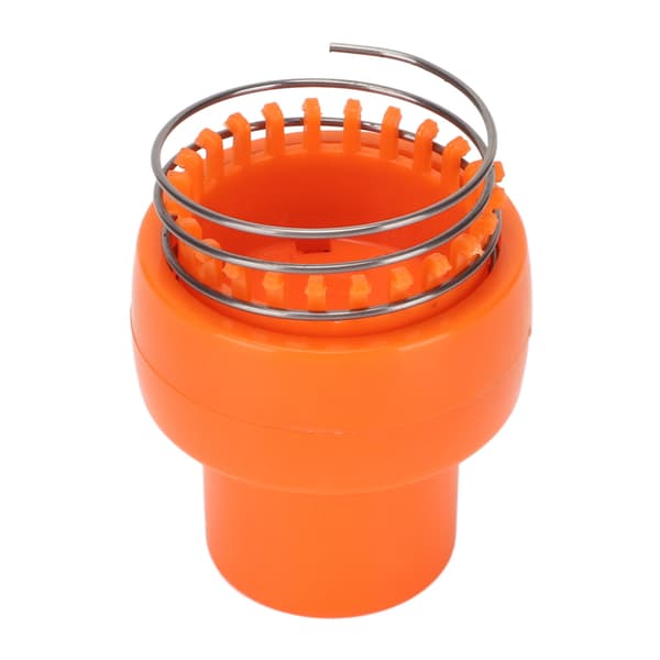Wire hæklede væv orange ergonomisk design auto release sikker robust wire hæklede strikker til hat tørklæde sokker
