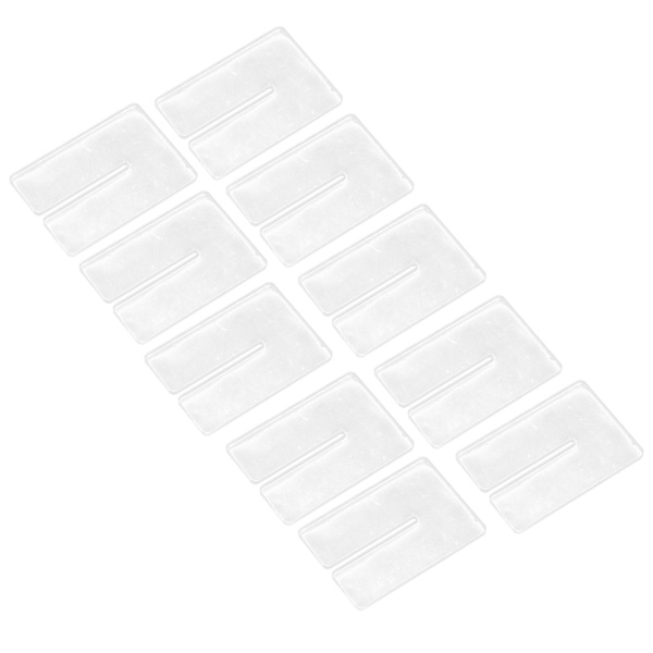 10 stk. Akryl Skabelon DIY Transparent Håndværk Skabelon med Beskyttende Lag til Voksne Håndværk Læderhulning