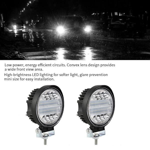 30W LED SUV ATV Offroad Traktor Flomlys Arbeidslys