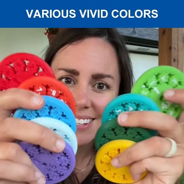 Matemaattiset fidget-spinnerit, matemaattisten tosiasioiden fidget-spinnerit, fidget-spinneriä käytetään yhteenlasku-, vähennyslasku-, kerto- ja jakolaskupelien oppimiseen An entire set 18 PCS