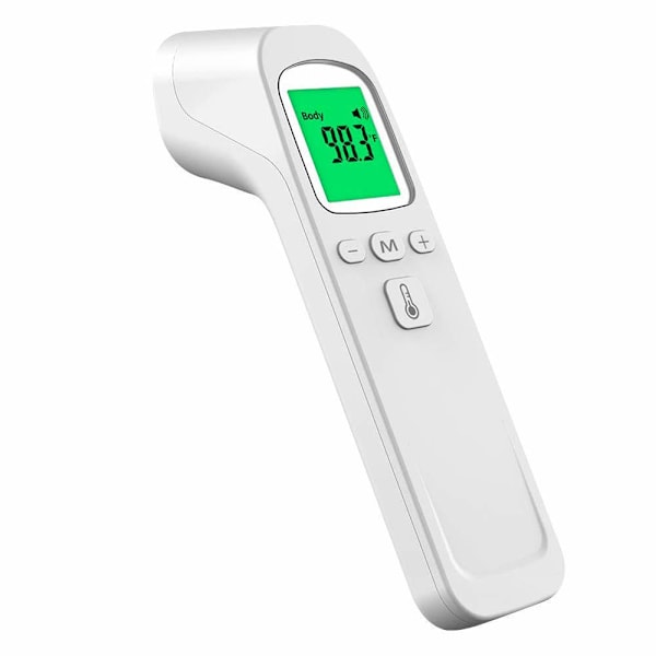 Infrarød Digital Berøringsfri Pandetermometer til Voksne og Børn med Feberalarm, Hukommelsesfunktion, LCD-Display
