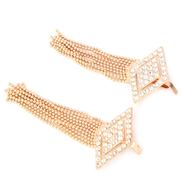Rhinestones Crystal Høy Hæl Sko Charm Duske Anheng Brudesko Tilbehør (#02)