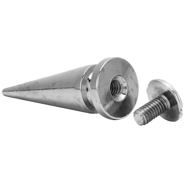 10set 10*26mm Koppar Kula Nitar Metall Stud med Skruv Set för DIY Läder Väska Sko(Silver)