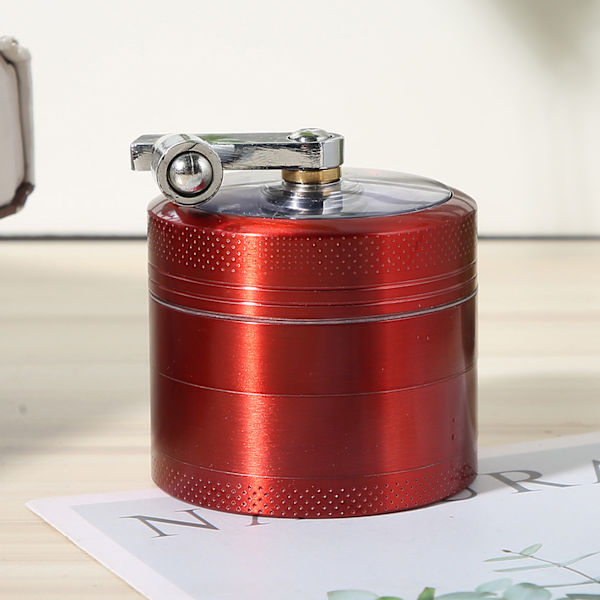 4-lagers rökmalningsverktyg i zinklegering med magnetiskt lock, 55 mm Red