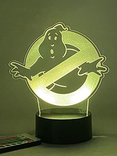 Ghostbuster 3D LED nattlys med fjernkontroll