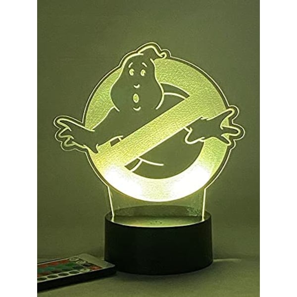Ghostbuster 3D Led Night Light med fjärrkontroll