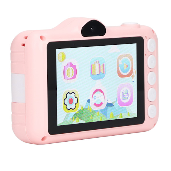 Lasten digitaalinen kamera 20MP Smart HD etu- ja takakuvaus Mini Cartoon Selfie -lelu Lasten lahja Pinkki