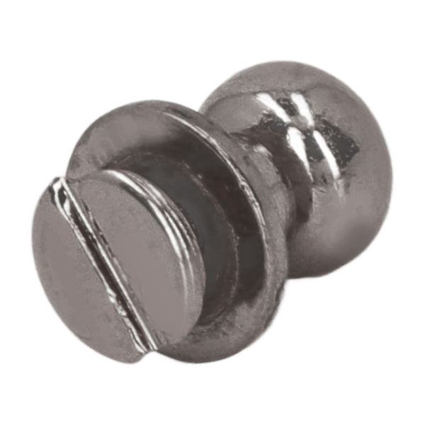 200 set Chicago-skruvar spik högglans 9x8mm utsökt utförande läder koppar nitfäste för DIY kläder väskor silver svart