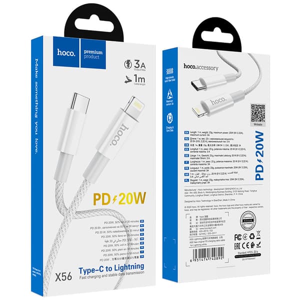hoco. X56 ny original PD-ladekabel egnet for i