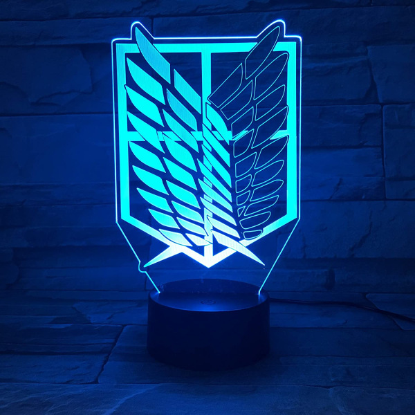 Attack on Titan 3D Anime Lamp Natt Levi Ackerman Illusion N