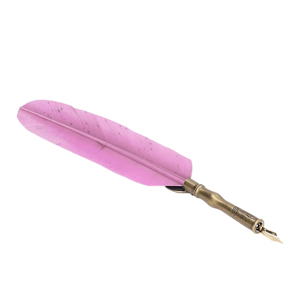 Kalligrafia kynä Retro Elegantti Kestävä Kulutusta Kätevä Käytännöllinen Houkutteleva Koristeellinen Kirjoitustyökalut KotiinPink