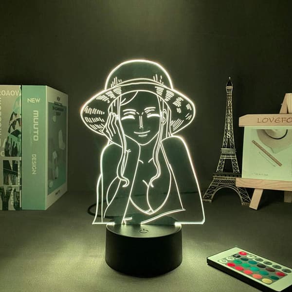 3D Illusionslampe Natlys One Piece Nico Robin Anime 3D