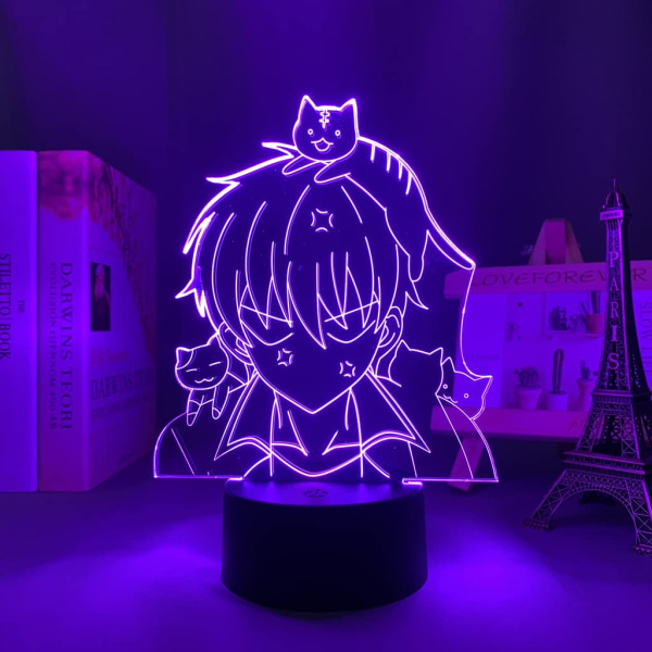 Anime Fruits Basket 3D Night Light för barn Kyo Sohma/Tohru