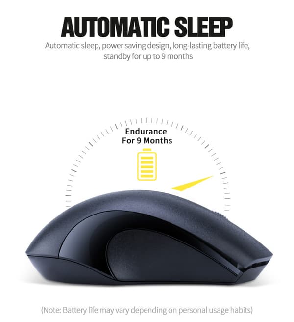 Trådløs mus, RATEL 2.4G trådløs ergonomisk computermus