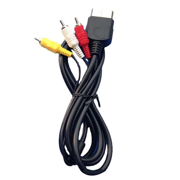Spilkonsoll AV-kabel forhindrer interferens Plug and Play RCA lydvideokabel for Xbox 5,9ft