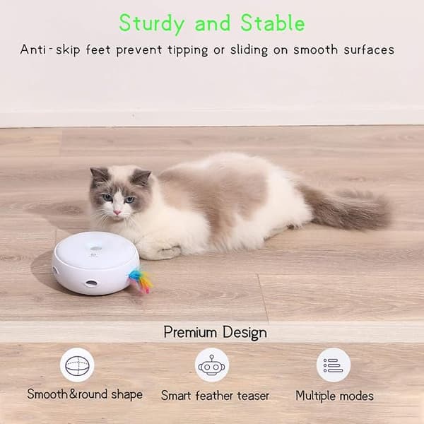 Interaktive kattelegelegetøj, intelligent automatisk katte-teasing