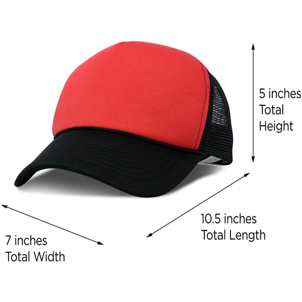 Tvåfärgad Trucker Hat Sommar Mesh Cap med Justerbar Snapbac G