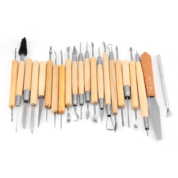 JR2-18 22 st DIY-snidningsverktyg Lerskulpturverktyg Set Tillbehör