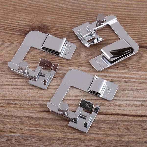 3 stk. Snap-on trykfødder Universal Fit Domestic Multifunktion eller Gammel Symaskine