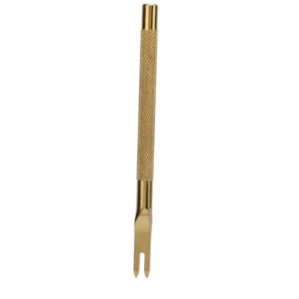 Lærspiss Meisel 4mm Rustfritt Stål Anti-Skli Håndtak Design Skarpt Gull Lærhull Meisel 2 Tenger