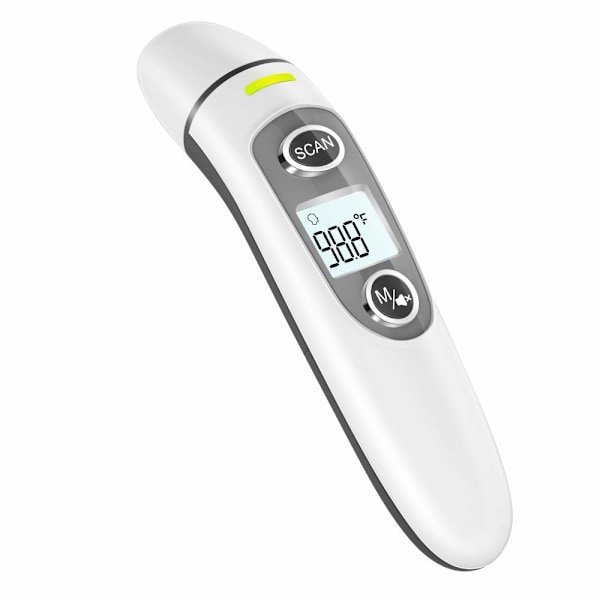 Termometer til voksne, berøringsfrit digitalt infrarødt termometer til feber, øre- og pandetermometer til baby og børn, med LCD-skærm