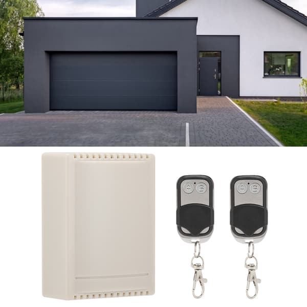 DC12V 2-kanals ABS fjernbetjeningsswitch modtager med 2 sendere kit