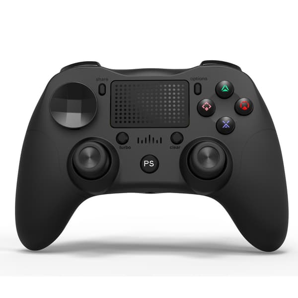 Trådlös BT Gamepad Game Controller Touchpad Ergonomisk Joyst Black