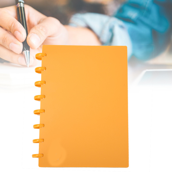 A5 Svamphål Binder Påfyllningsbar Skrivpapper Anteckningsbok Kontor Skola Material (Orange Point)