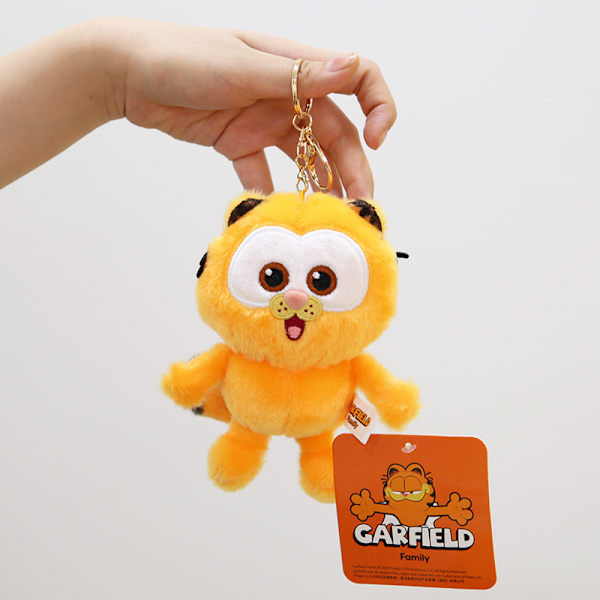 Klassinen Garfield-avaimenperä söpö piirretty avaimenperä auton avaimen riipus naisten käsilaukun lompakon riipukset, yllätys joulu, loma ja syntymäpäivälahjat 15cm Garfield