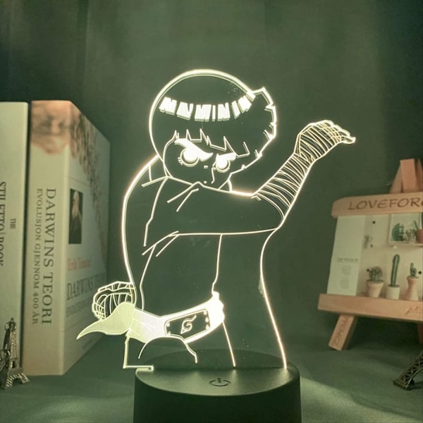 Naruto Kakashi Uchiha Sasuke 3D Illusion Nattlampa Liten