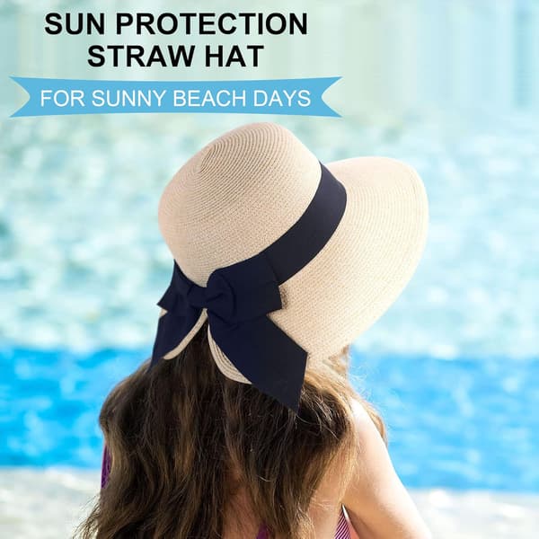 Solhatte til kvinder UPF 50+ Kvinders lette sammenklappelige/pakkelige strand solhat Beige