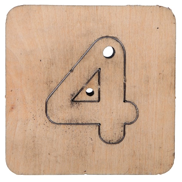 Cutter Dies Skimmel Læder Tilbehør DIY Håndlavede Kits med Jernblad til Håndværkssamling (Nummer 4)