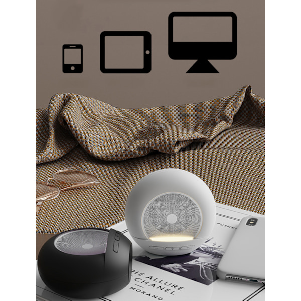 Bluetooth-kaiuttimet RGB-valoilla, langaton kannettava stereokaiutin